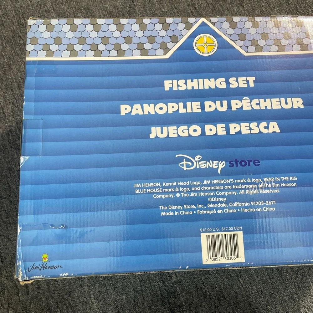 Vtg Disney Bear In The Big Blue House Fishing Set Toy Tackle Box Pole 1990s - Picture 13 of 16
